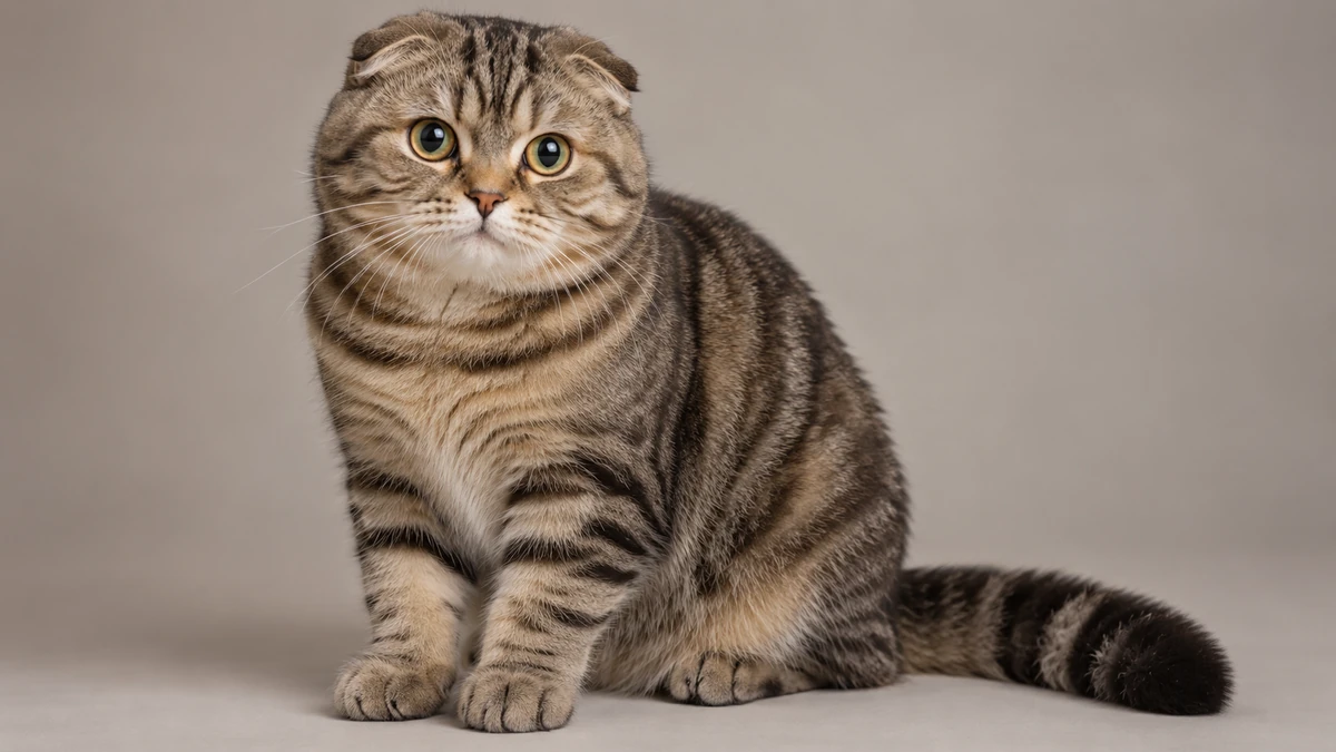 Scottish Fold kedi — tabby